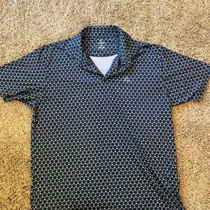 Rhoback Golf Cart & Palm Trees Polo Shirt